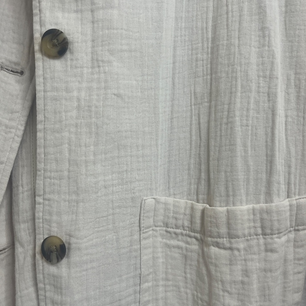 a.n.a A New Approach Cream Lightweight Blazer Jacket L - Picture 8 of 12